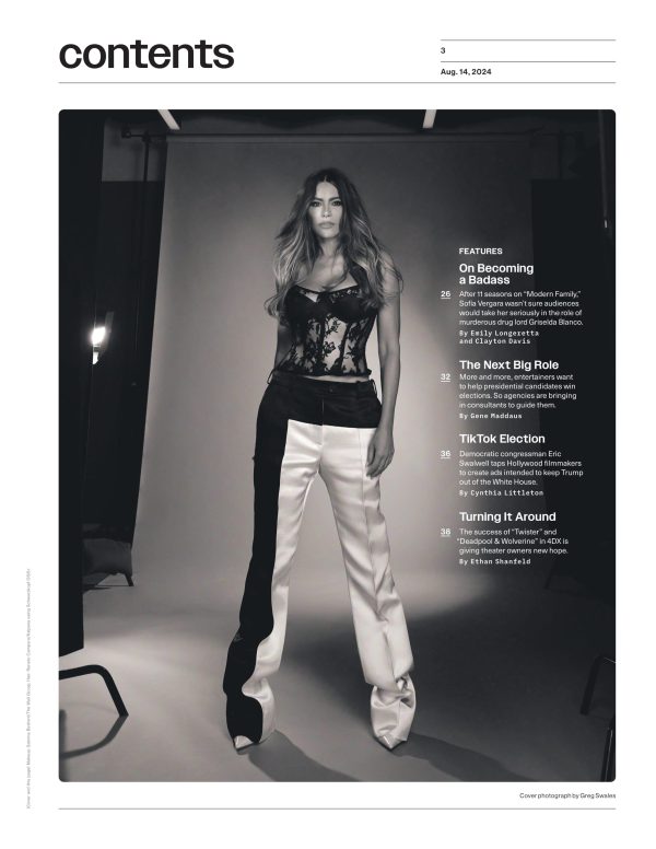 Variety - 24.08.14 Edition: Sofia Vergara Discusses Her Role As Murderous Drug Lord In Griselda Post Modern Family, TikTok Election, It Ends With Us Premiere, Vince Vaughn Comedy Bad Monkey & More! Hot on Sale - Image 3
