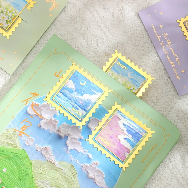 Romantic Scenery Metallic Bookmark on Sale - Image 5
