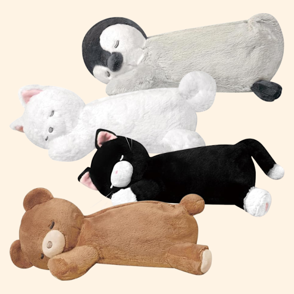 Kamio Japan Sleepy Critters Plush Pencil Case on Sale