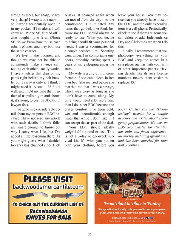 Backwoodsman - Spring 2025 Vol. 46 No. 2: Maine s Most Unique Backwoods Hermit, Existing Beyond The Frontier, Foster A Sustainable Lifestyle, Growing Your Own Vitamins, Reconnect With Nature & More! For Cheap - Image 5