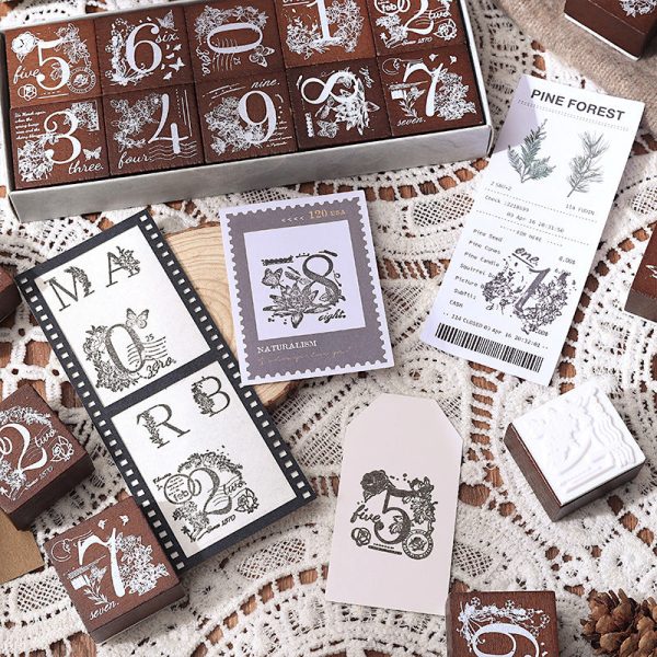 Whimsical Nature Stamp Collection - Alphabet and Numbers For Discount - Image 2