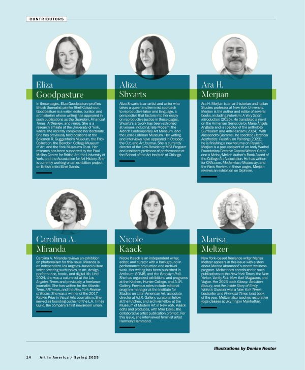 Art In America Spring 2025: Wellness Today, Artists Turned Therapists, Crime & Disability Justice, Sick Woman Theory, Marina Abramovic s Longevity Method, AI vs Photography & More! For Cheap - Image 5