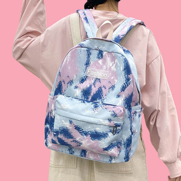 Rainbow Tie-Dye Nylon Backpack - LIMITED STOCK - 20 PIECES!!! Supply - Image 5