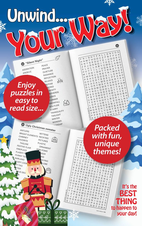 Take a Break - New Year, New You Word Search (Large Print): 71 Winter Themed Puzzles To Relax, De-Stress, Sharpen Your Brain Challenges, Mind-Boosting, Perfect For Unwinding, Mental Clarity & More! Fashion - Image 2