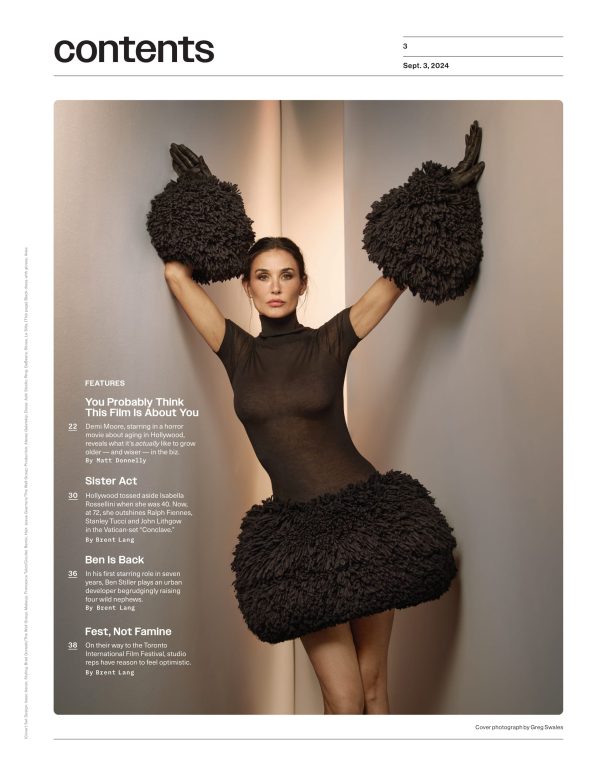 Variety - 24.09.03 Edition: The Demi-ssance! Demi Moore In Horror Film The Substance & What It s Actually Like Aging In Hollywood, Isabella Rossellini Shines In Conclave, Ben Stiller Is Back & More! Online - Image 2
