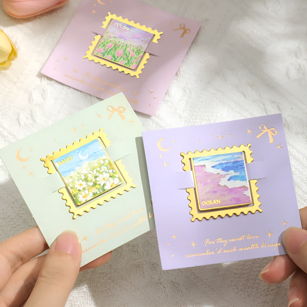 Romantic Scenery Metallic Bookmark on Sale - Image 3