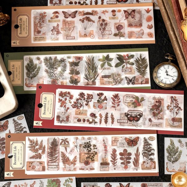 Beautiful Life Botanical Stickers - 6 Sheets Cheap