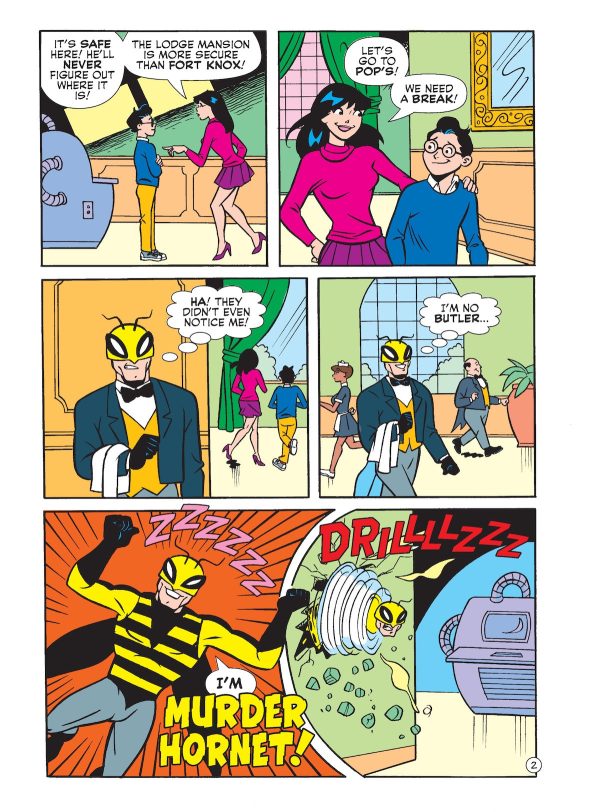 Betty And Veronica Jumbo Comics Digest - Issue 331: Heroes Unite! Fly Girl, SuperTeen, & A Team Of Superheroes Battle The Murder Hornet To Recover The Pollinator Device From The Lodge Mansion & More! Cheap - Image 3