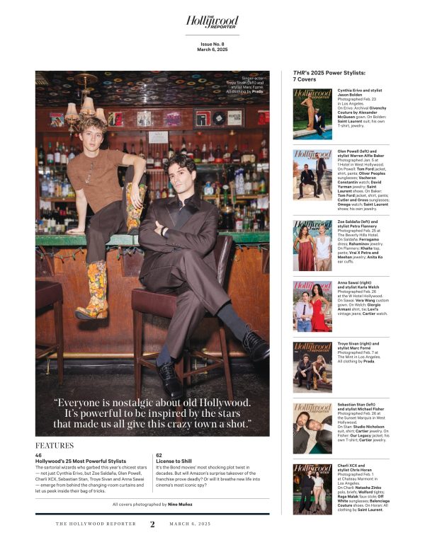 The Hollywood Reporter - 25.03.06 Edition: Power Stylists 2025 Featuring Zoe Saldãna & More! Oscars Drama, Red Carpet Fashion, Gene Hackman Tribute, Amanda Seyfried s Next Move, HBO’s Future & More! Fashion - Image 2