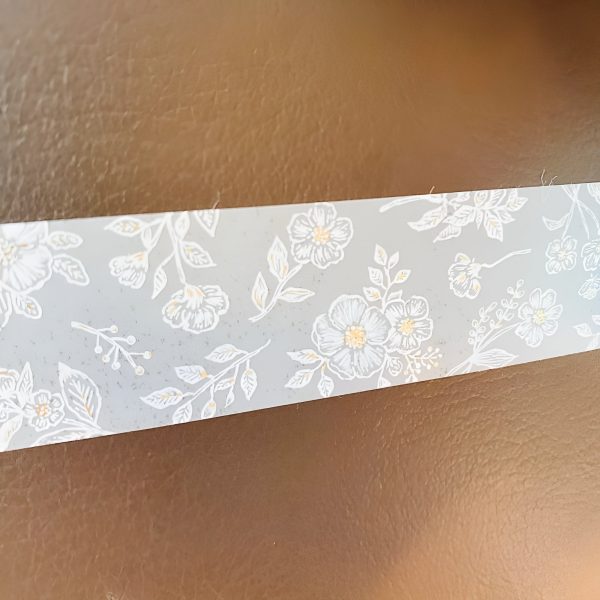 Mind Wave Clear Masking Tape - Whity Flower For Discount - Image 2