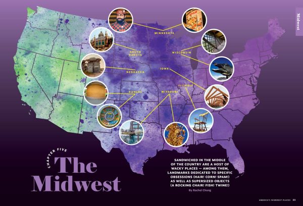 America s Weirdest Places - 70+ Strange & Singular Spots, Man-Made Marvels, The Corn Palace, Infinite Mirror Maze, Wild Natural Phenomena, Musical Rocks, Mystifying Museums, Spam, Giant Shoes & More! Online Sale - Image 4
