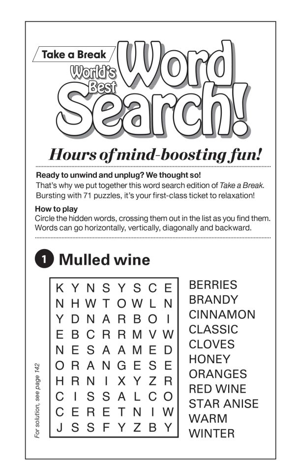 Word Search! - Large Print Vol. 5 Issue 7: 71 Themed Puzzles, Easy, Press Your Luck, Easy To Read Size, Brain Challenges, All Ages, Unwind, De-Stress, Relax, Unplug, Self-Care, Take A Break & Solve! Online now - Image 2