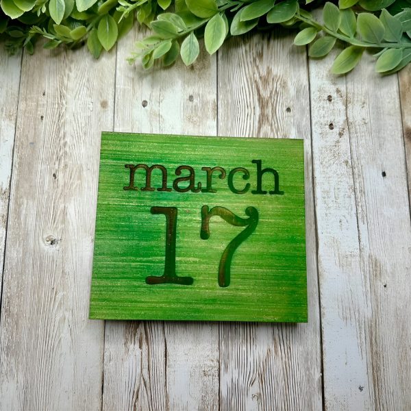 St. Patrick’s Day Pinch Me & March 17 Tiered Tray Signs (Set of 2) Online - Image 3