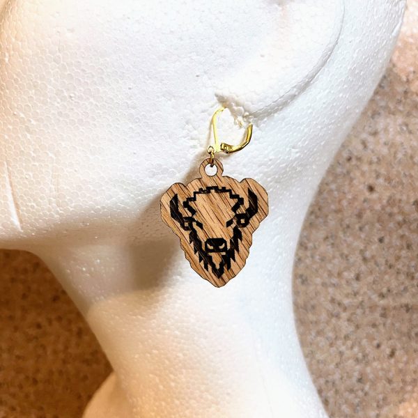 Buffalo Head Earrings Online now - Image 2