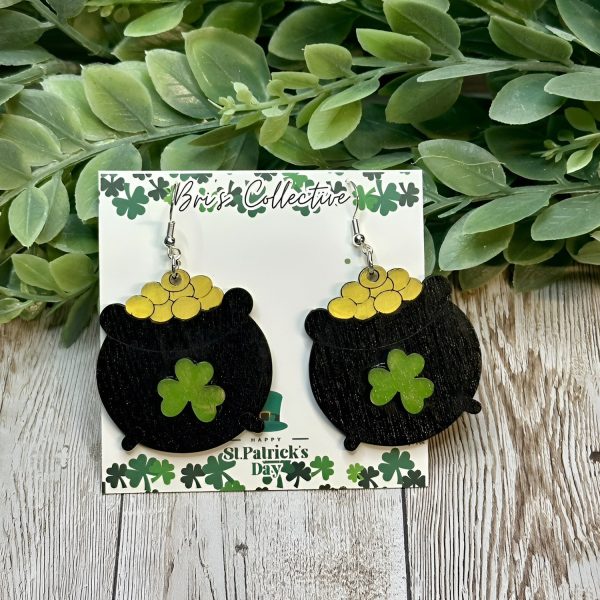 St. Patrick’s Day Pot of Gold Earrings Online
