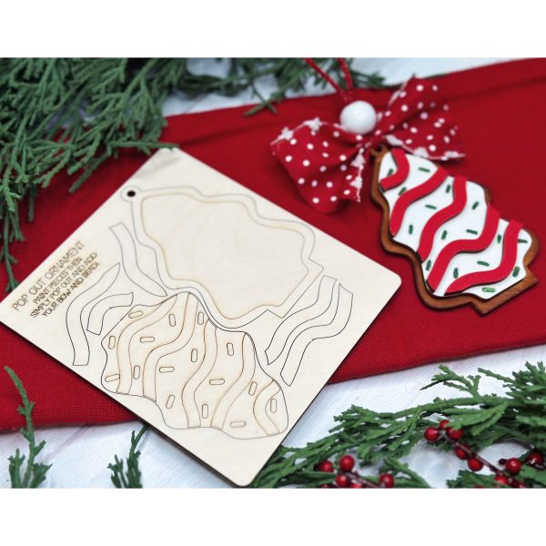 Christmas Tree Cookie Pop-Out Ornament For Sale - Image 5