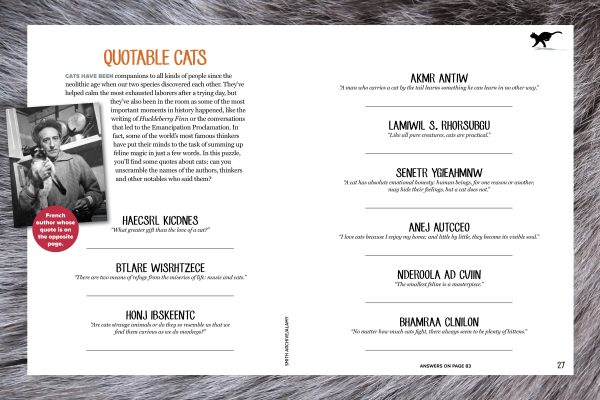 Cat Pawzzles - Brain Teasers: Volume 1 Containing: Word Search, Jumble, Spot The Difference, Find The Cat & Much More! Hot on Sale - Image 3