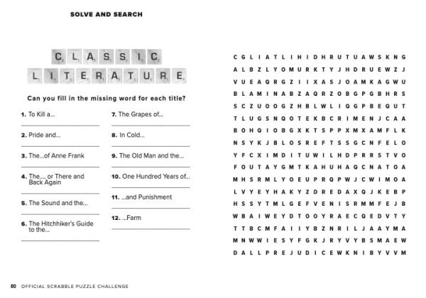 Scrabble Puzzle Challenge - 50+ Brain Boosting Puzzles, Flex Your Vocabulary, Classic Board Game, Word Search, Scrabble Scramble, Solve & Search, Brain Boosting, Relax, Unwind, De-Stress & Unplug! Online Sale - Image 4