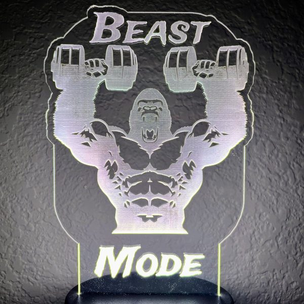 Gorilla Beast Mode LED Nightlight Insert For Cheap - Image 2