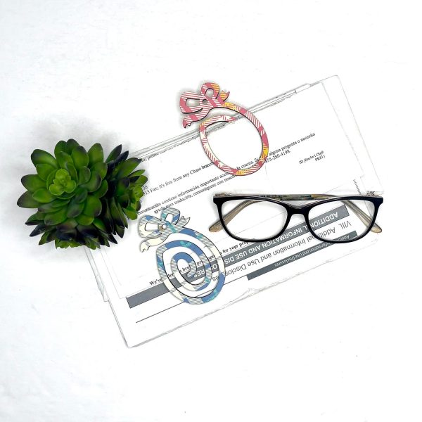 Easter Egg Shaped Bookmark with Card Backer - Paperclip - Snack Bag Closure Hot on Sale - Image 3