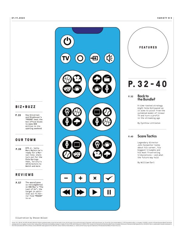 Variety - 23.01.11 Edition: Clawing Back, Hollywood Gets Real About The Economics Of Streaming, Back To The Bundle?, Director John Carpenter Talks His Career, M3GAN Beating Box Office Blues & More! Cheap - Image 3