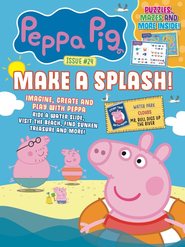 Peppa Pig - Make a Splash Issue 24: Imagine, Create & Play With Peppa, Ride A Water Slide, Visit The Beach, Find Sunken Treasure, Big Boats, Story Time, Puzzles, Mazes, Activities, Interactive & More! Discount