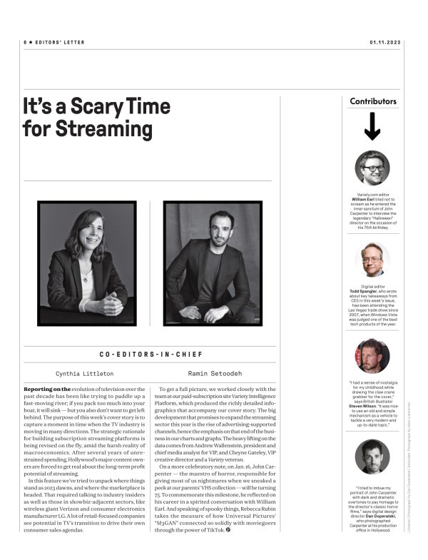 Variety - 23.01.11 Edition: Clawing Back, Hollywood Gets Real About The Economics Of Streaming, Back To The Bundle?, Director John Carpenter Talks His Career, M3GAN Beating Box Office Blues & More! Cheap - Image 4