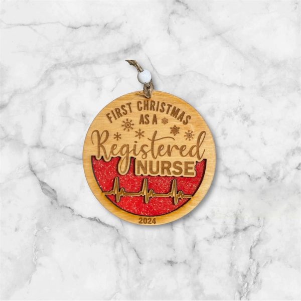 First Christmas Nurse RN Ornament Sale - Image 3