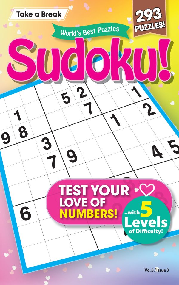 World s Best Sudoku - Test Your Love Of Numbers Vol. 5 Issue 3 - 293 Puzzles, 5 Levels Of Difficulty, Helpful Hints, Brain Challenges, Valentine s Day, Gift Idea, Relax, De-Stress, Unplug & Solve! Online now