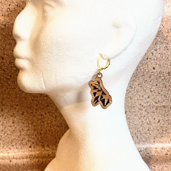 Geometric Wolf Earrings Online Sale - Image 4