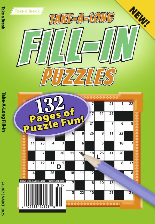 Take a Break - Take Along Fill In 24.12.20: 132 Pages Of Puzzle Fun! Take It Anywhere To Relax, Unwind & Unplug, Sharpen Your Mind & More! Sale