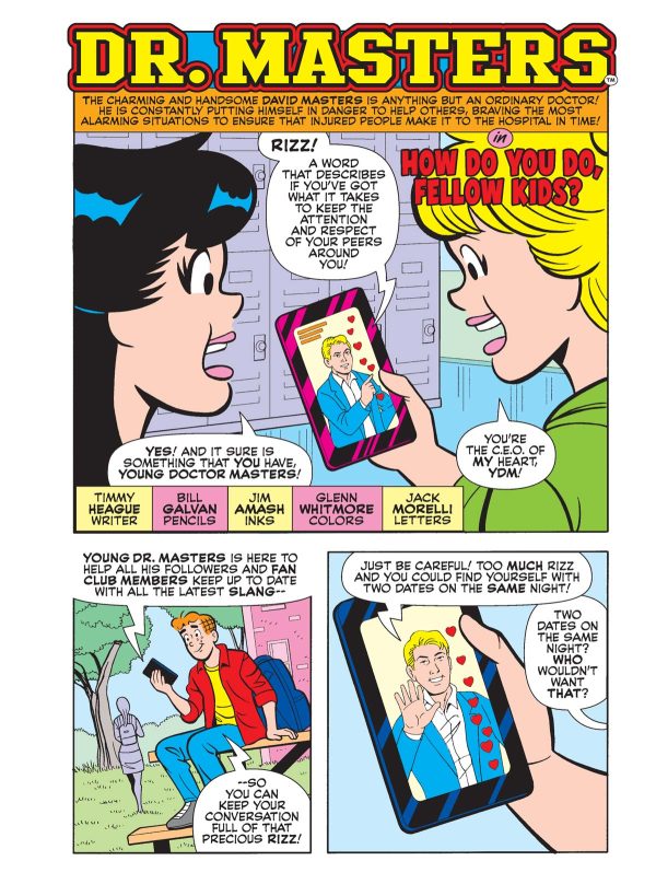 Archie Jumbo Comics Digest - Issue 353: Brand New Story, Archie Andrews, Veronica Lodge, Betty Cooper, Jughead Jones, Dr. Masters Is Here To Help His Followers Keep Up With The Latest Slang! Hot on Sale - Image 2