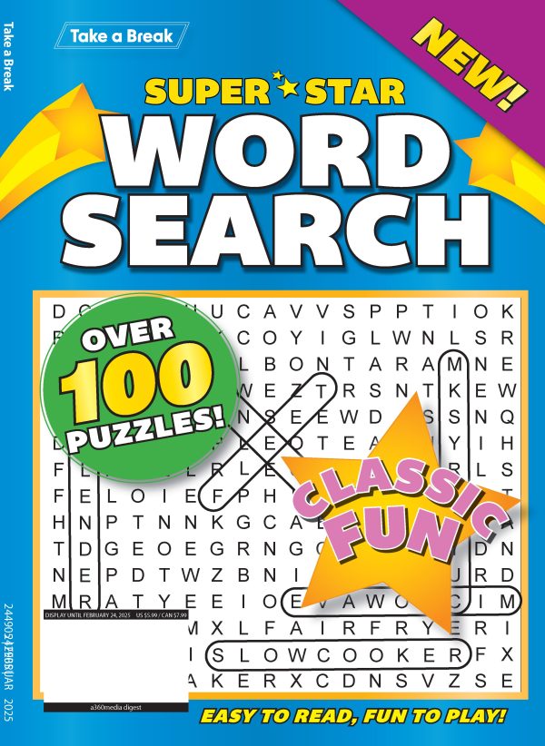 Take a Break - Super Star Word Search! For Sale