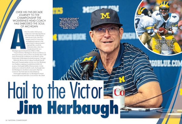 Michigan Wolverines 2024 National Championship - 2 Collectible Covers, 1 Monumental Issue: 150 Photos, Coach Jim Harbaugh Five-Decade Journey, Defense & Offense Stars, Rose Bowl, Stats, BTS & Go Blue! Online now - Image 4