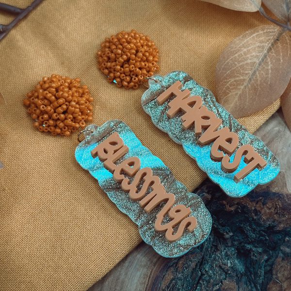 Harvest Blessings Layered Statement Earrings For Cheap - Image 2