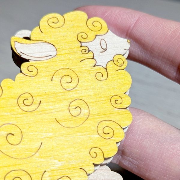 Playful Layered Cartoon Sheep Ornaments (Set of 5) Online - Image 4