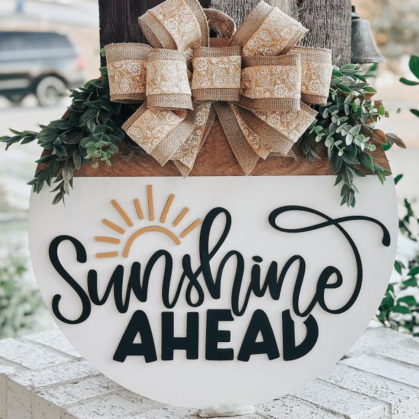 Sunshine Ahead Sunburst Door Hanger For Cheap
