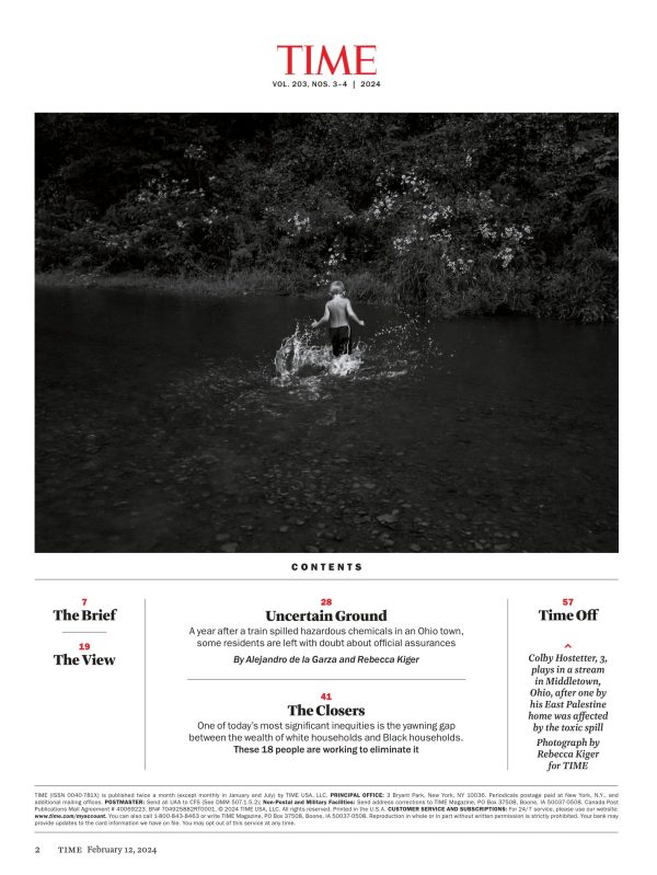 TIME Magazine - 02.12.24 Edition: Issa Rae & 17 Leaders Closing Racial Wealth Gap, Trump Wins New Hemisphere Over Nikki Haley, India s Controversial Temple, Ohio Train Derailment & Social Media Detox Fashion - Image 2