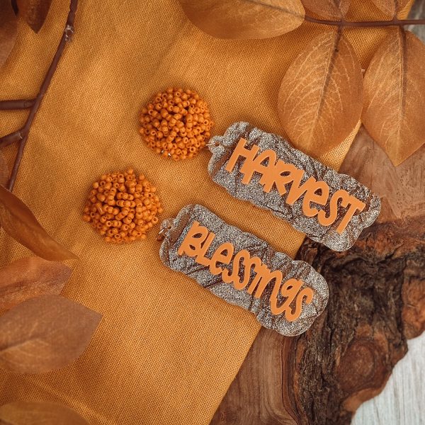 Harvest Blessings Layered Statement Earrings For Cheap
