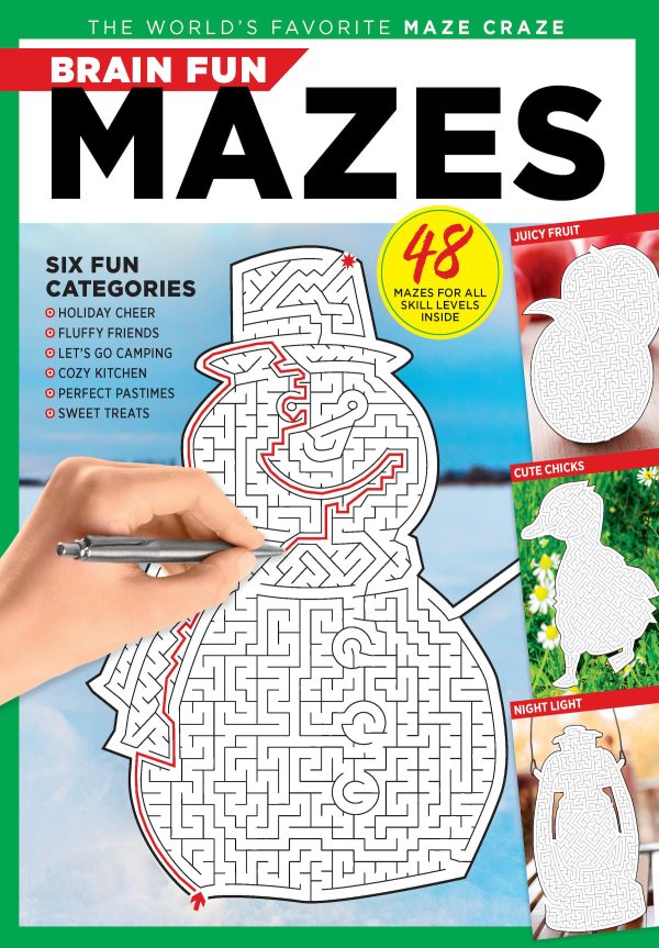 Brain Fun - Mazes: 48 Puzzles, All Skill Levels, Holiday Gingerbread Cookies, Christmas Snowmen, Twisty Paths, Avoid Traps, Dead-End Techniques, Pencil Tricks, Solving Tips & Solutions Inside! Online