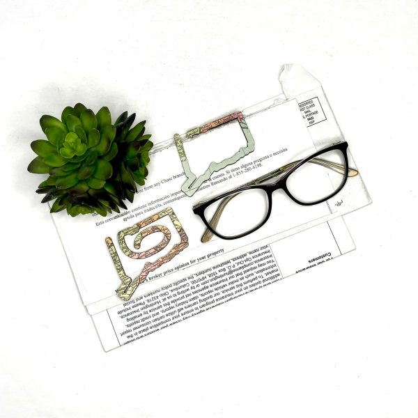 Connecticut Shaped Bookmark with Card Backer - Paperclip - Snack Bag Closure Cheap - Image 3