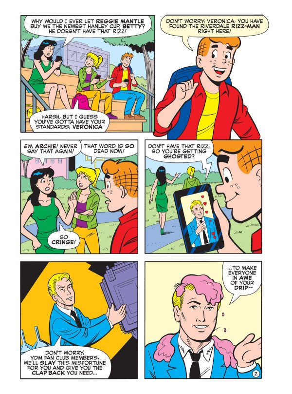 Archie Jumbo Comics Digest - Issue 353: Brand New Story, Archie Andrews, Veronica Lodge, Betty Cooper, Jughead Jones, Dr. Masters Is Here To Help His Followers Keep Up With The Latest Slang! Hot on Sale - Image 3