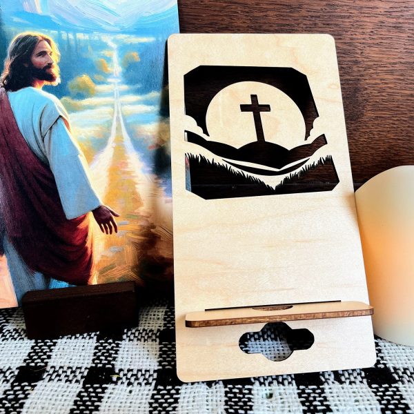 Christian Cross Phone Stand #2 Discount