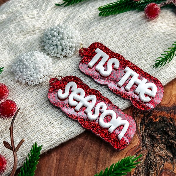 Tis The Season Layered Statement Earrings For Discount - Image 2