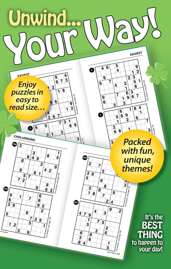 World s Best Puzzles Sudoku - Large Print Vol. 5 Issue 5: 277 Puzzles, 5 Levels Of Difficulty, Easy To Read Size, Unique Themes, Brain Challenges, Unwind, De-Stress, Self-Care, Relax, Unplug & Solve! For Cheap - Image 2