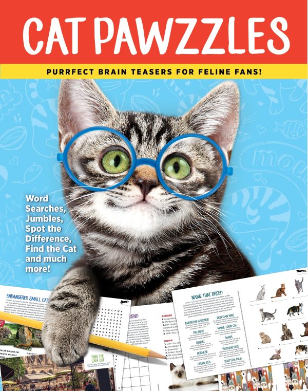 Cat Pawzzles - Brain Teasers: Volume 1 Containing: Word Search, Jumble, Spot The Difference, Find The Cat & Much More! Hot on Sale