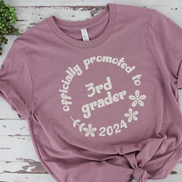Officially Promoted to 3rd Grader Graphic - Last Day of Second Grade Graphic For Sale - Image 2