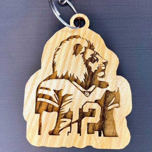 Football Lion Mascot Keychain on Sale