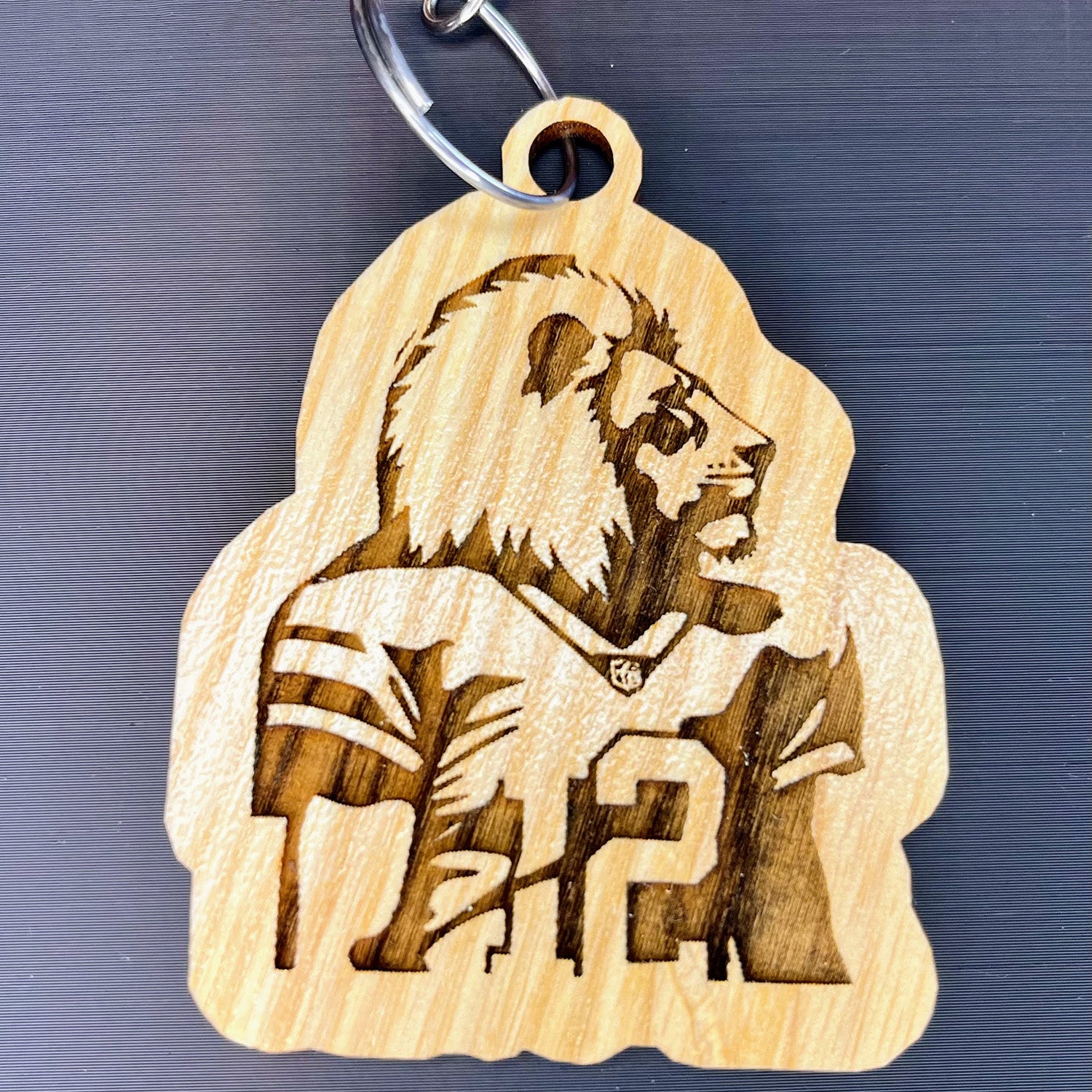 Football Lion Mascot Keychain on Sale