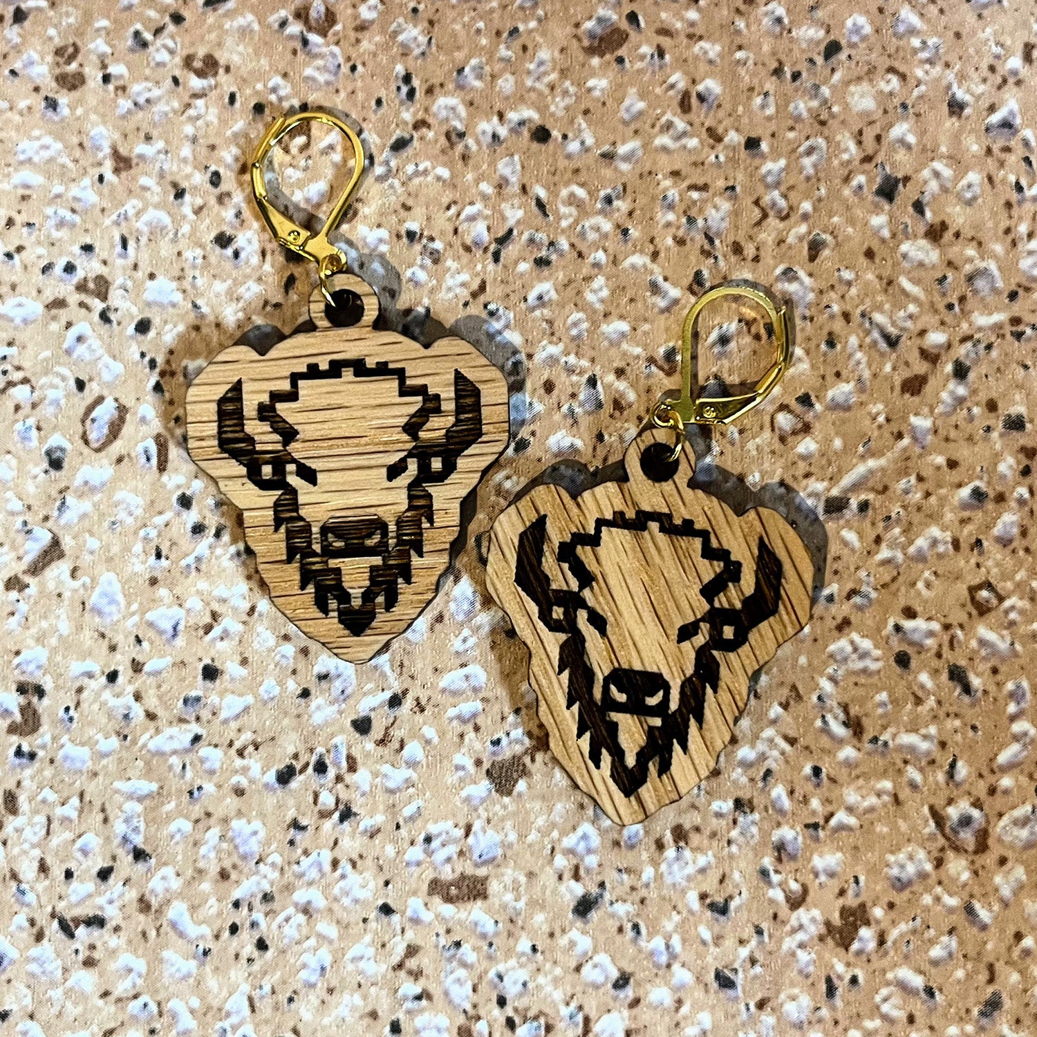 Buffalo Head Earrings Online now